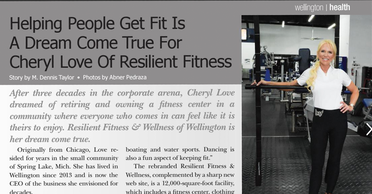 Resilient Fitness Featured in Wellington The Magazine